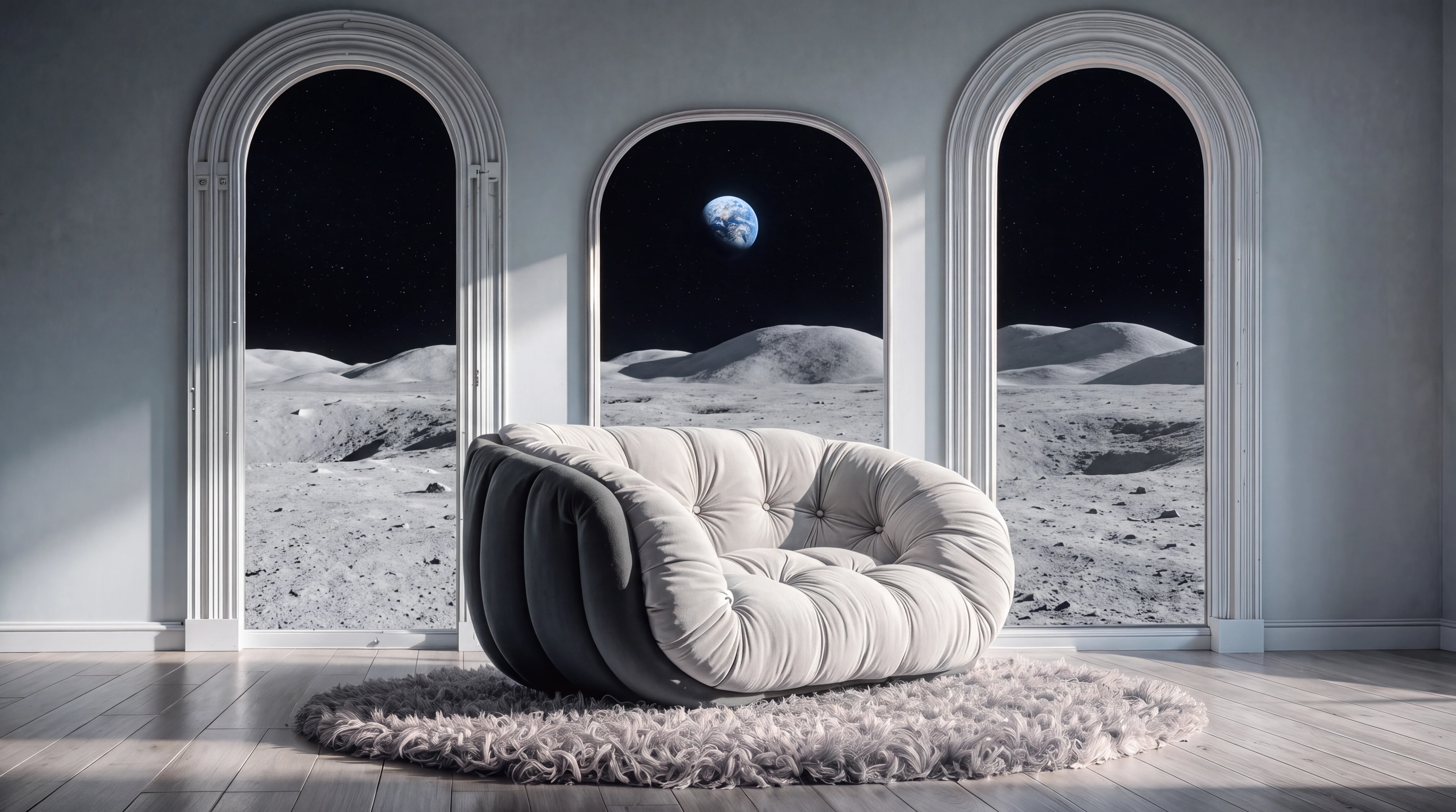 Lunar environment scene